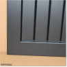 Gate is 4.35M wide and gate height is 1.45. Gate fits 4M post gap. Gate colour Matte Black (RAL9005)