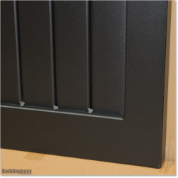 Gate is 4.8M wide and gate height is 1.45. Gate fits 4.5M post gap. Gate colour Matte Black (RAL9005)