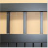 Gate is 4.8M wide and gate height is 1.45. Gate fits 4.5M post gap. Gate colour Matte Black (RAL9005)