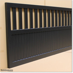 Gate is 4.275M wide and gate height is 1.15. Gate fits 4.0M post gap. Gate colour Matte Black (RAL9005)