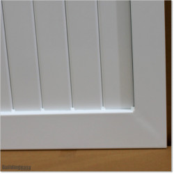 Pedestrian Tongue & Groove gate is 1.05M wide and gate height is 1.45M. Gate colour Pure White (RAL9010)