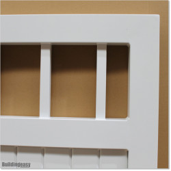 Pedestrian Tongue & Groove gate is 1.05M wide and gate height is 1.45M. Gate colour Pure White (RAL9010)