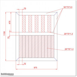 Pedestrian Tongue & Groove gate is 1.0Mm wide and gate height is 1.15M. Gate colour Matte Black (RAL9005)