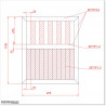 Pedestrian Tongue & Groove gate is 1.0Mm wide and gate height is 1.15M. Gate colour Matte Black (RAL9005)