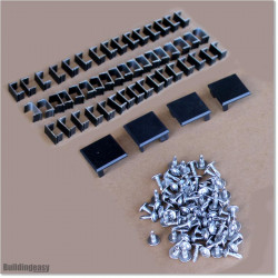 Aluminium slat fence spare parts for two ends