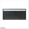 Gate is 3.75M wide and gate height is 1.45. Gate fits 3.5M post gap. Gate colour Matte Black (RAL9005)