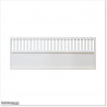 Gate is 3.825 wide and gate height is 1.15. Gate fits 3.5M post gap. Gate colour Pure White (RAL9010)