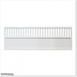 Gate is 4.275 wide and gate height is 1.15. Gate fits 4.0M post gap. Gate colour Pure White (RAL9010)