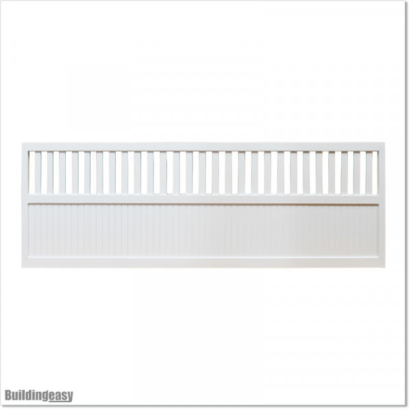 Gate is 4.275 wide and gate height is 1.15. Gate fits 4.0M post gap. Gate colour Pure White (RAL9010)