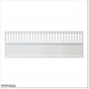 Gate is 4.275 wide and gate height is 1.15. Gate fits 4.0M post gap. Gate colour Pure White (RAL9010)