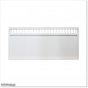 Gate is 3.75M wide and gate height is 1.45. Gate fits 3.5M post gap. Gate colour Pure White (RAL9010)