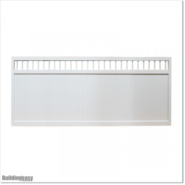 Gate is 4.35M wide and gate height is 1.45. Gate fits 4.0M post gap. Gate colour Pure White (RAL9010)