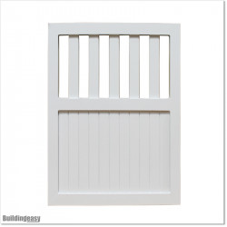 Pedestrian Tongue & Groove gate is 1.0Mm wide and gate height is 1.15M. Gate colour Pure White (RAL9010)