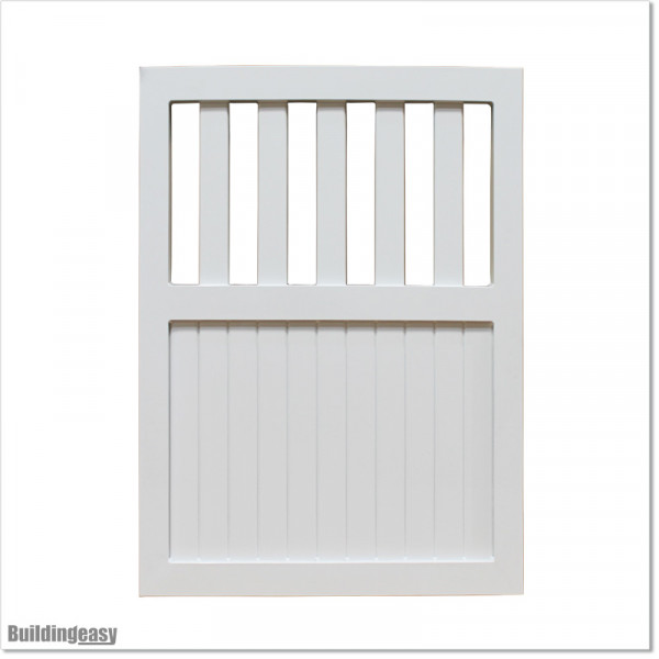 Pedestrian Tongue & Groove gate is 1.0Mm wide and gate height is 1.15M. Gate colour Pure White (RAL9010)