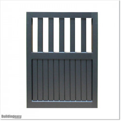 Pedestrian Tongue & Groove gate is 1.0Mm wide and gate height is 1.15M. Gate colour Matte Black (RAL9005)