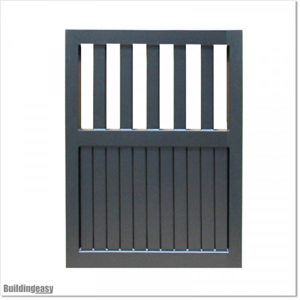 Pedestrian Tongue & Groove gate is 1.0Mm wide and gate height is 1.15M. Gate colour Matte Black (RAL9005)