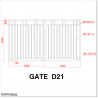 2.9M wide Aluminium Double swing Gate in Auckland.