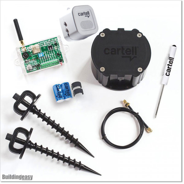 Cartell CW-SYS Wireless Driveway System with Sounder for Automatic Gate Openers