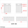 Quality 5.4M wide Aluminium Double swing Gate With 1.1M High in AKL