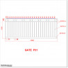 2.9M Wide Aluminium Single Swing Gate in Auckland black Colour.