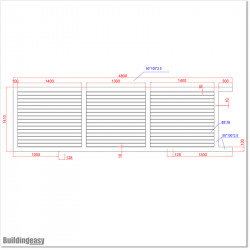 Sliding Slat Gate 4.8MX1.5M Gate is 4.8M wide and gate height is 1.5M