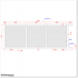 Sliding Slat Gate 4.8MX1.8M Gate is 4.8M wide and gate height is 1.8M