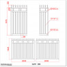 4M Wide Aluminium Swing Gate with Spear Heads For Best Price in Auckland.
