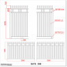 5.8M Wide Aluminium Swing Gate with Spear Heads For Best Price in Auckland.