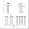 1.5M High Aluminium Flat Top Swing Gates 3.5M Wide in Auckland.
