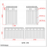 1.5M High Aluminium Flat Top Swing Gates 5.4M Wide in Auckland.