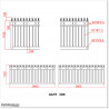 1.2M High Aluminium Flat Top Swing Gates 5.8M Wide in Auckland.