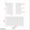 2.9M Wide Aluminium Single Swing Gate in Auckland black Colour.