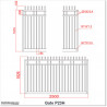 2.5M Wide Aluminium Single Swing Gate in Auckland black Colour.