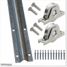 Gate is 4.8M wide and gate height is 1.8M. Gate fits 4.5M post gap