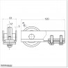 This fits to our Aluminium cantilever Channel. This fits to the end of the channel.