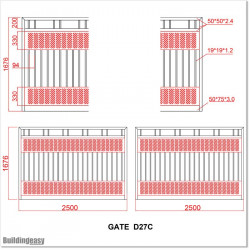 5 M wide Aluminium Swing Gate with the Best Quality and For Best Price