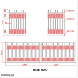 5.8 M wide Aluminium Swing Gate with the Best Quality and For Best Price