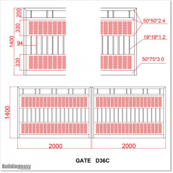 Aluminium Double Swing Gates 4M Wide with More Privacy in Auckland Area