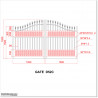 3M Curved Double Gates with Added Aluminium Plates in Auckland.