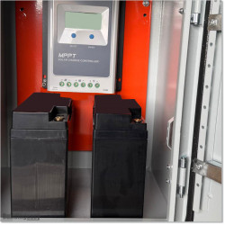 Metal wall mount enclosure outer dimensions 300 X 400 X 250 mm. IP 65 waterproof rating