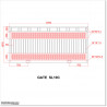 Covered 3.7M Wide Flat Top Aluminium Sliding Gate 1.7M High in Auckland