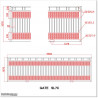 Aluminium 5.8M Wide Gate 1.7M Height Flat Top Covered Sliding Gate