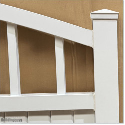 Aluminium Tongue and Groove Gate. Gate is 3.0M wide and gate height is 1.75M. Gate colour is Pure White (RAL9010)