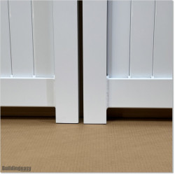 Aluminium Tongue and Groove Gate. Gate is 4.0M wide and gate height is 1.75M. Gate colour is Pure White (RAL9010)
