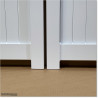 Aluminium Tongue and Groove Gate. Gate is 4.0M wide and gate height is 1.75M. Gate colour is Pure White (RAL9010)