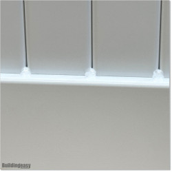 Aluminium Tongue and Groove Gate. Gate is 3.0M wide and gate height is 1.5M. Gate colour is Pure White (RAL9010)