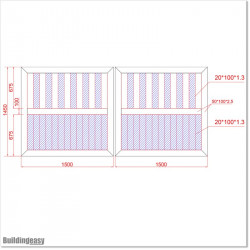 Aluminium Tongue and Groove Gate. Gate is 3.0M wide and gate height is 1.5M. Gate colour is Pure White (RAL9010)