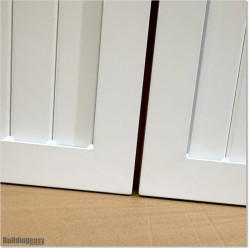 Aluminium Tongue and Groove Gate. Gate is 3.5M wide and gate height is 1.5M. Gate colour is Pure White (RAL9010)