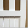 Aluminium Tongue and Groove Gate. Gate is 3.5M wide and gate height is 1.5M. Gate colour is Pure White (RAL9010)