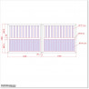 Aluminium Tongue and Groove Gate. Gate is 3.5M wide and gate height is 1.5M. Gate colour is Pure White (RAL9010)